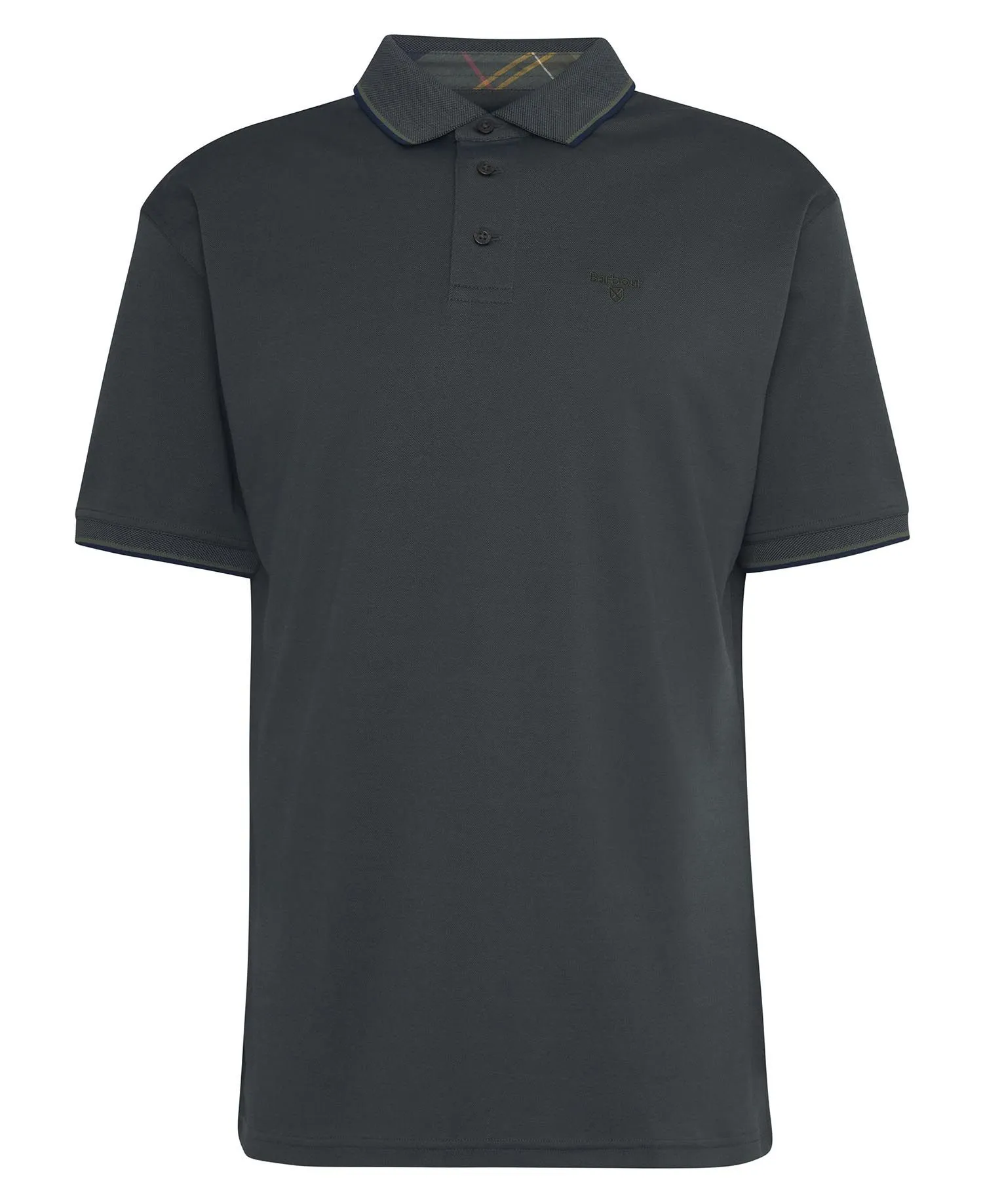 Barbour Heydon Short-Sleeved Polo Shirt in Olive