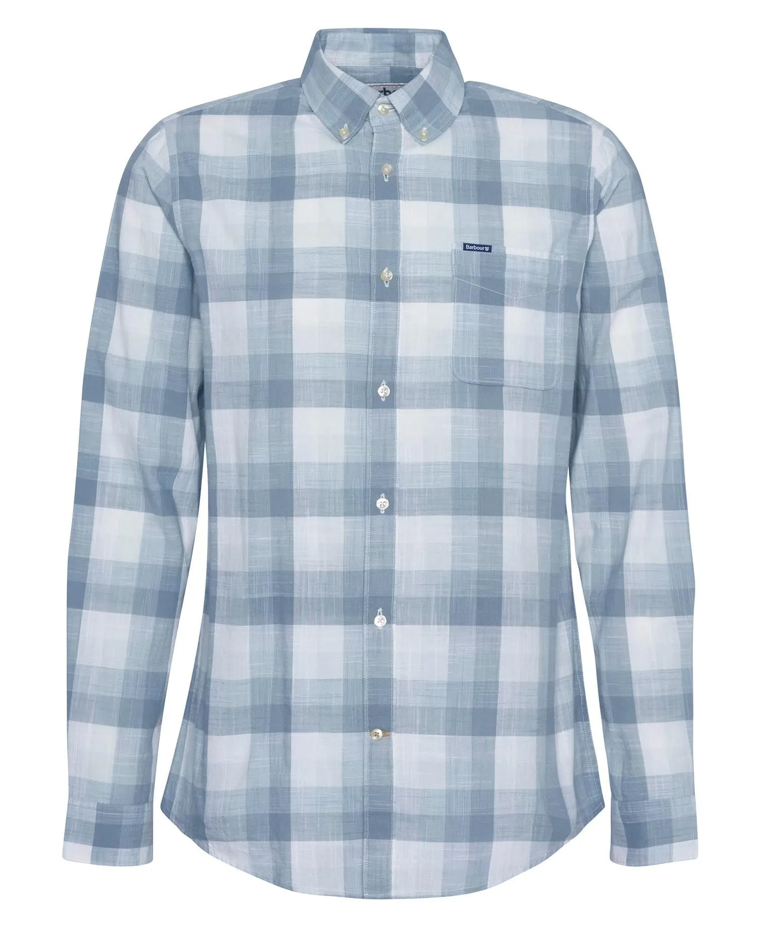 Barbour Hillroad Tailored Long-Sleeved Shirt in Vintage Teal