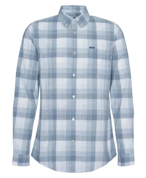 Barbour Hillroad Tailored Long-Sleeved Shirt in Vintage Teal