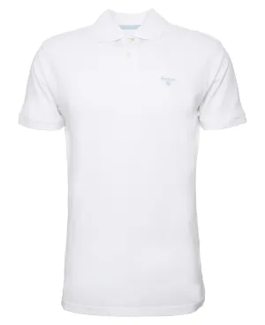 Barbour Lightweight Sports Polo Shirt in Classic White