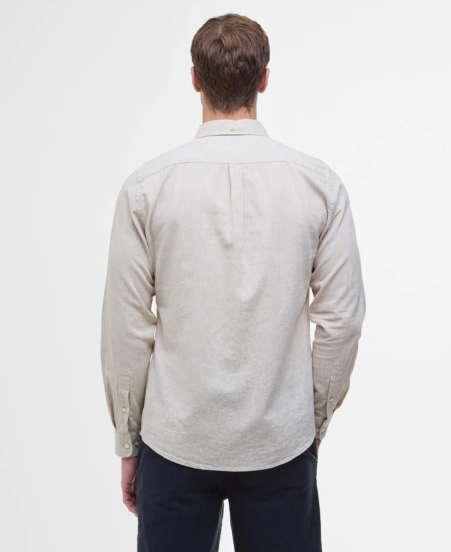 Barbour Nelson Tailored Long-Sleeved Shirt in Mist
