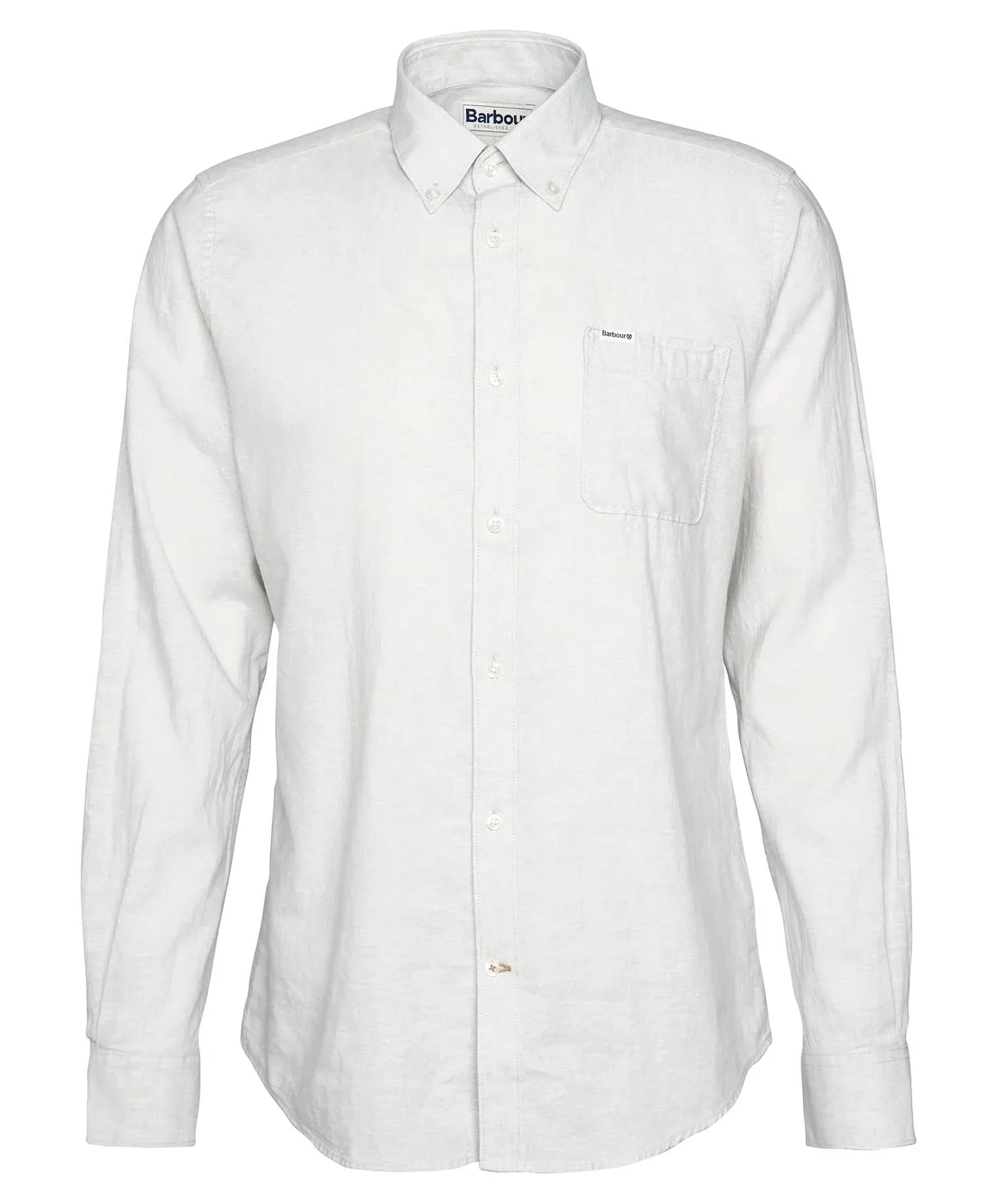 Barbour Nelson Tailored Long-Sleeved Shirt in Mist