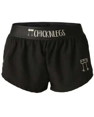 ChicknLegs Women's 1.5" Split Shorts in Black