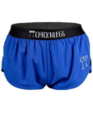 ChicknLegs Women's 1.5" Split Shorts in Royal Blue