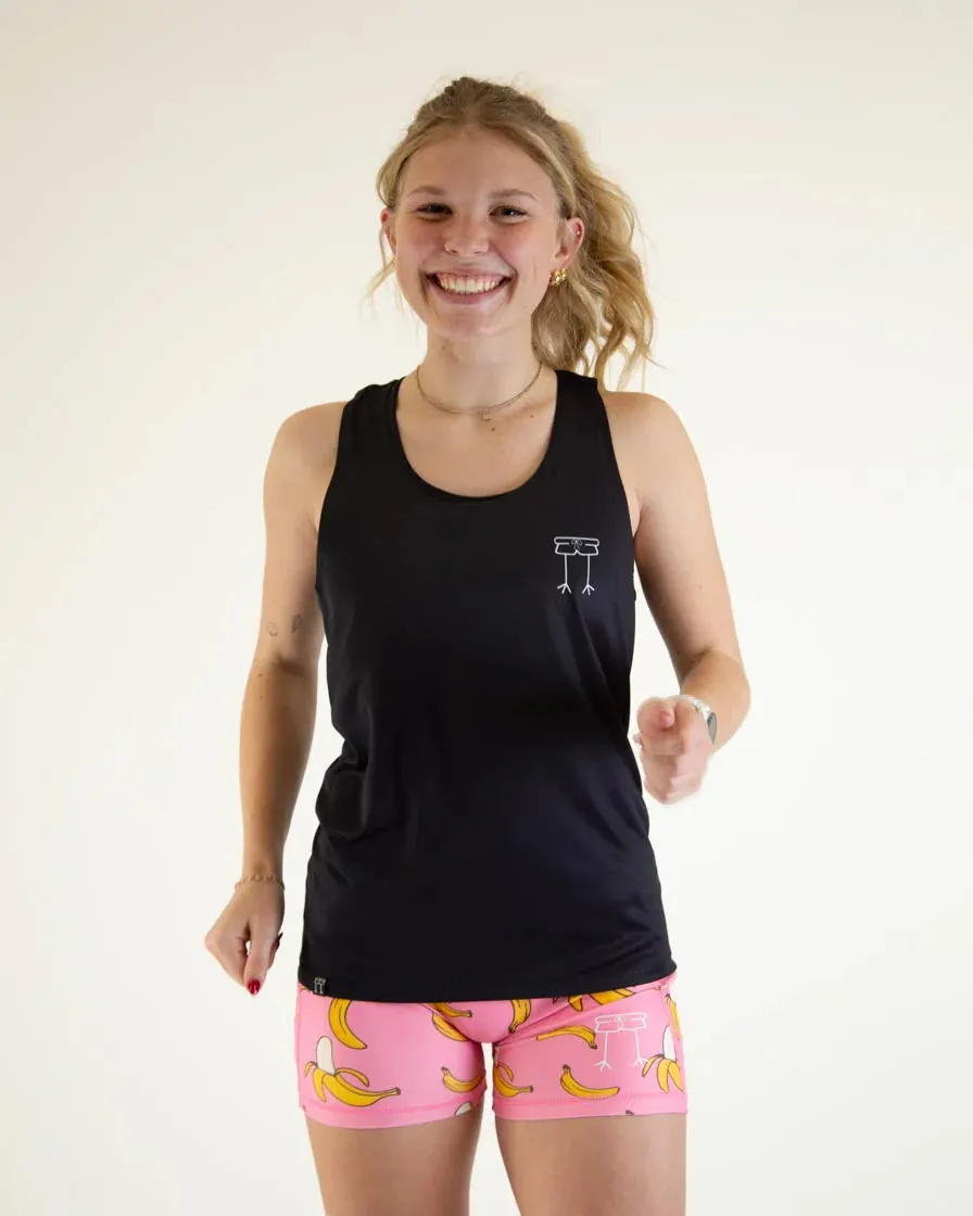 ChicknLegs Women's Black Performance Singlet