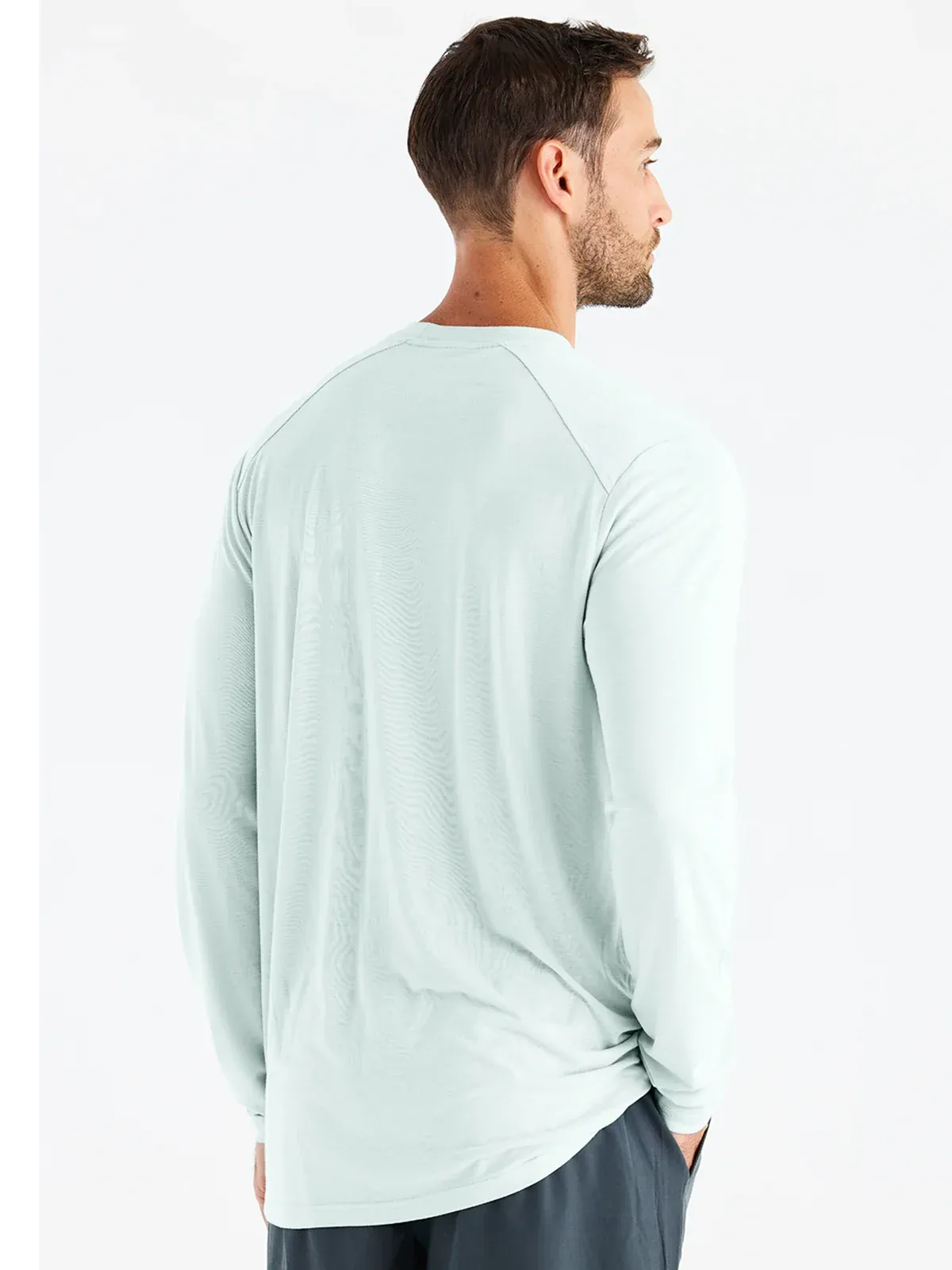 Free Fly Men's Bamboo Lightweight Long Sleeve in Glacier