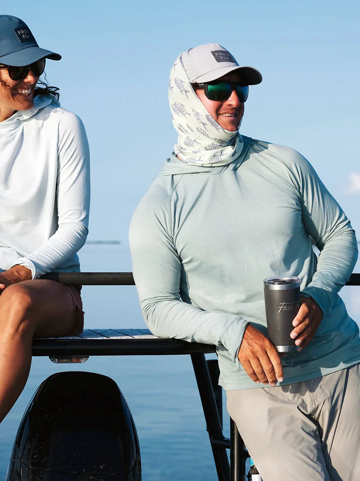 Free Fly Men's Elevate Hoodie in Shale Green