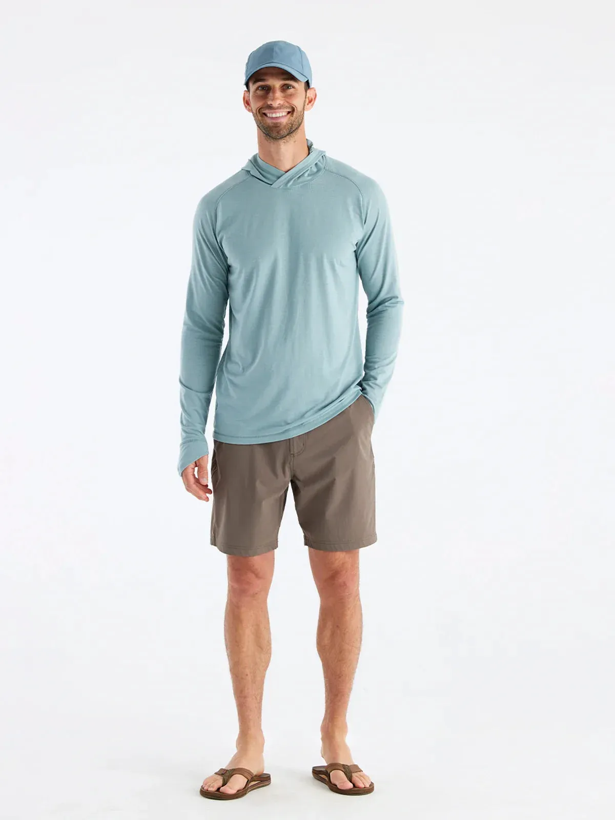 Free Fly Men's Elevate Hoodie in Shale Green