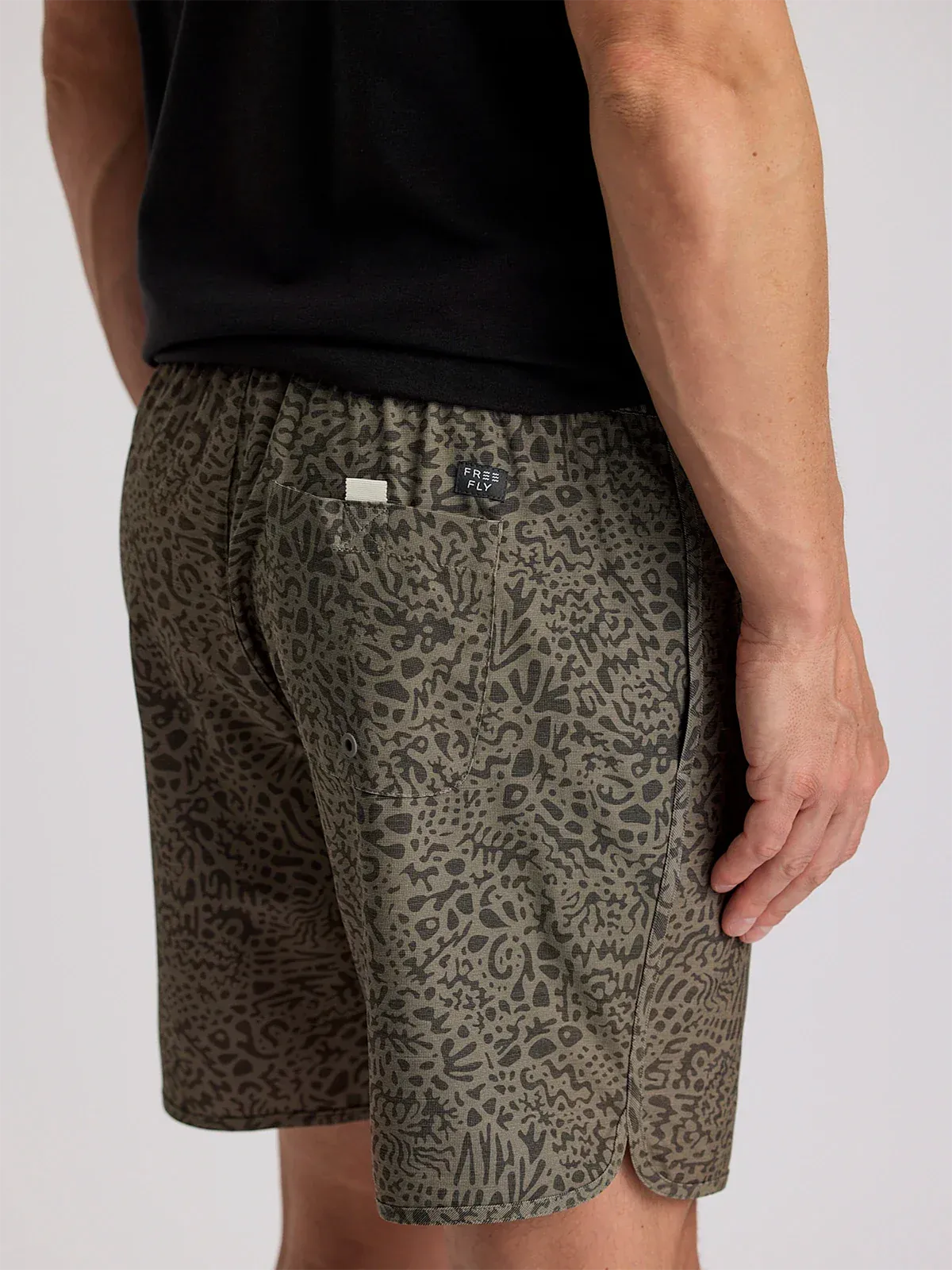 Free Fly Men's Reverb Short in Drifter Print Fatigue