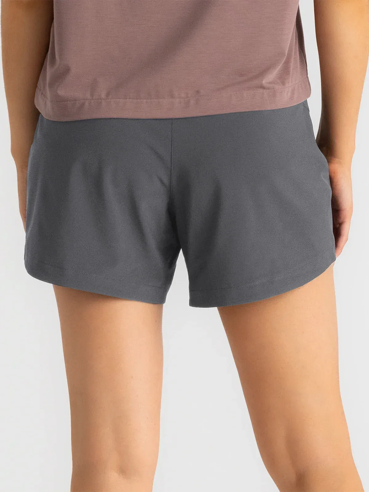 Free Fly Women's Bamboo-Lined Active Breeze Short – 5" in Smoke