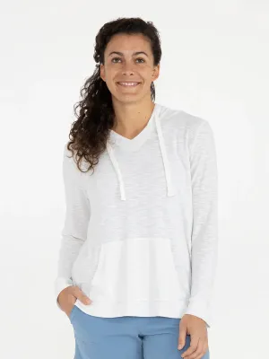Free Fly Women's Bamboo Slub Hoodie in Sea Salt