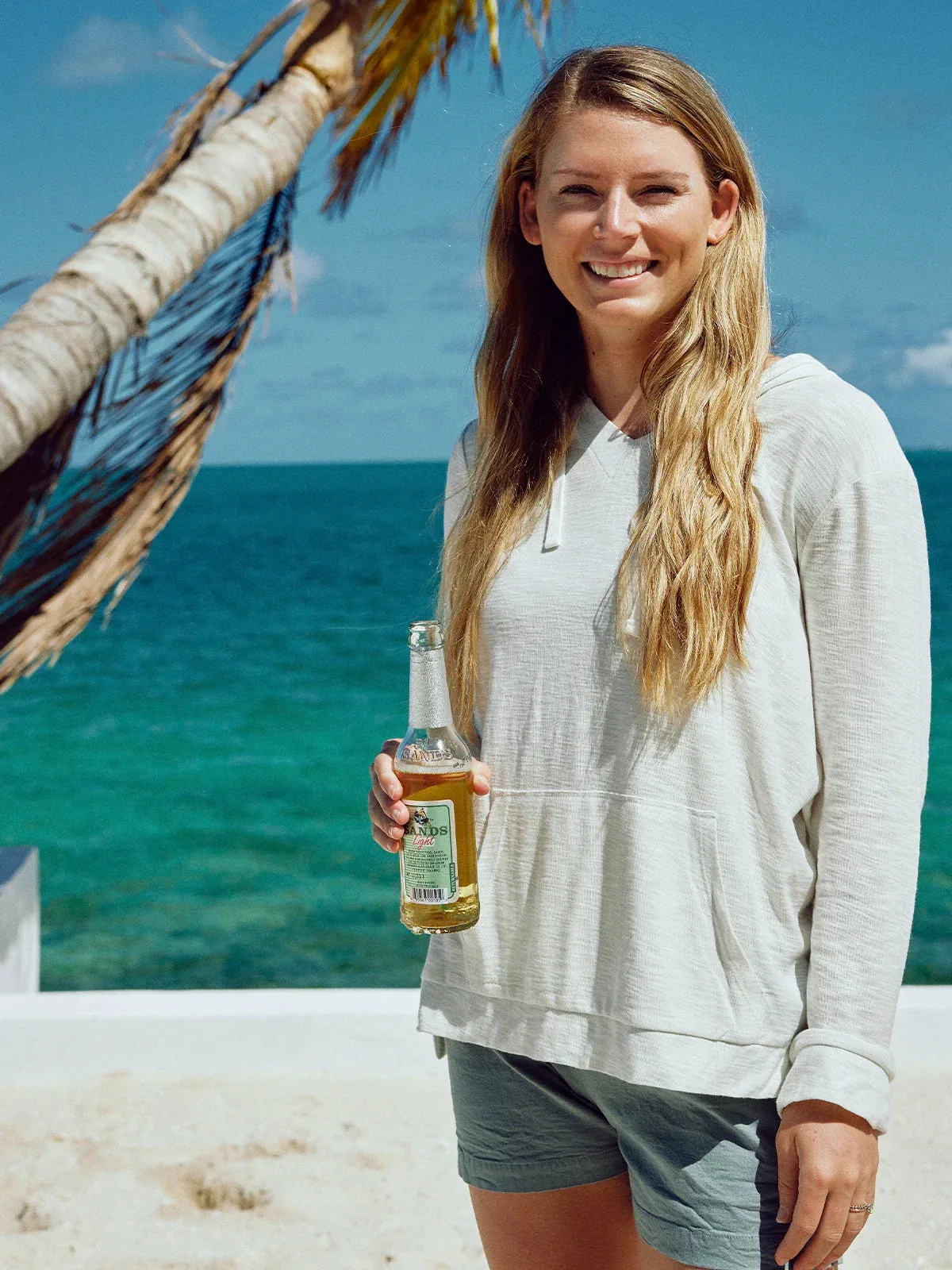 Free Fly Women's Bamboo Slub Hoodie in Sea Salt