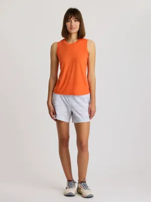 Free Fly Women's Elevate Lightweight Tank in Tigerlily