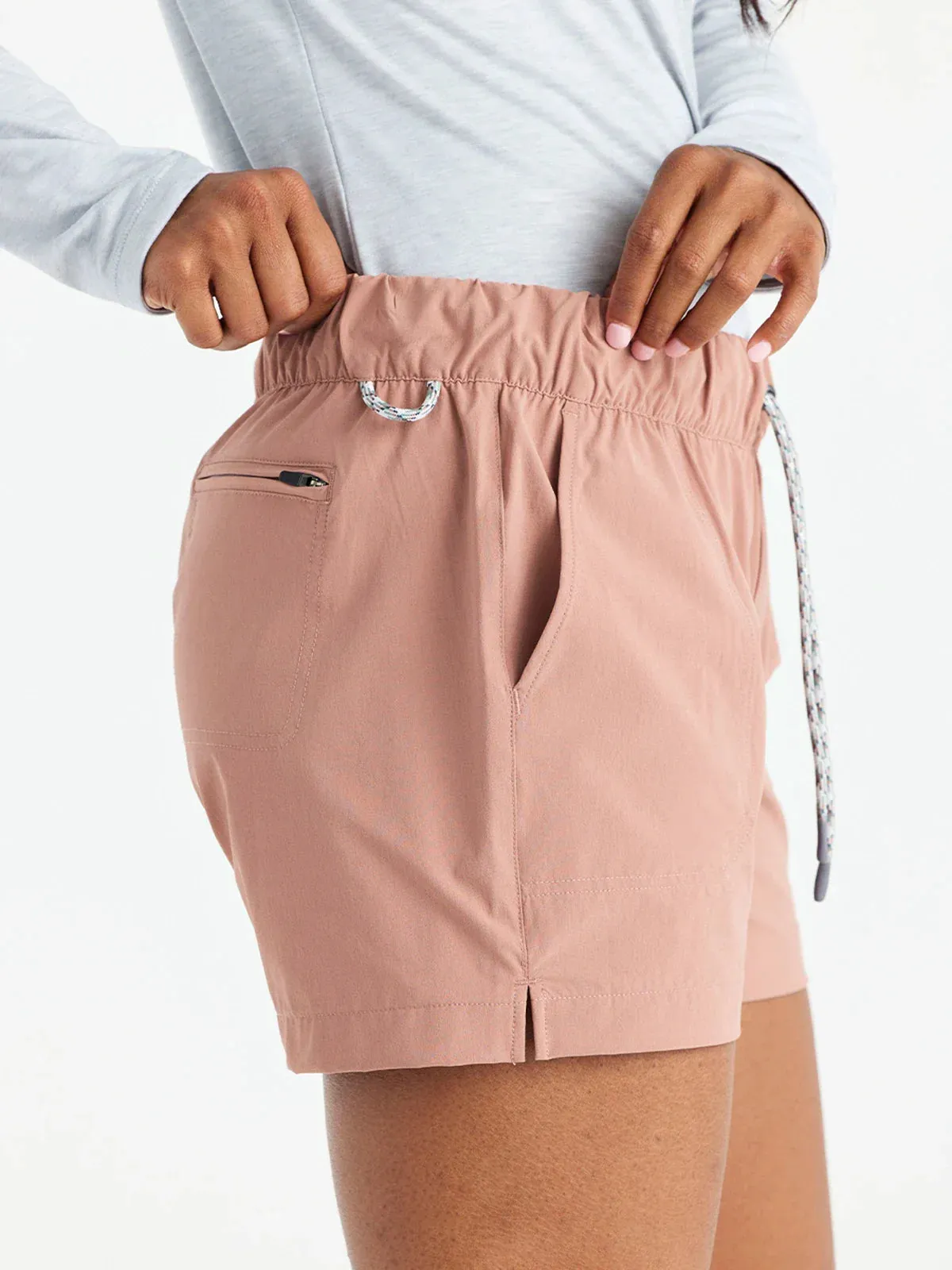 Free Fly Women's Latitude Short in Light Sangria