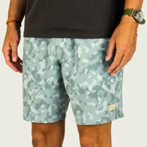 Marsh Fulton 8" Volley Shorts in Trellis Foxhole Camo