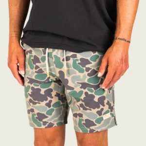 Marsh Fulton Lined Short in Green Mallard Camo
