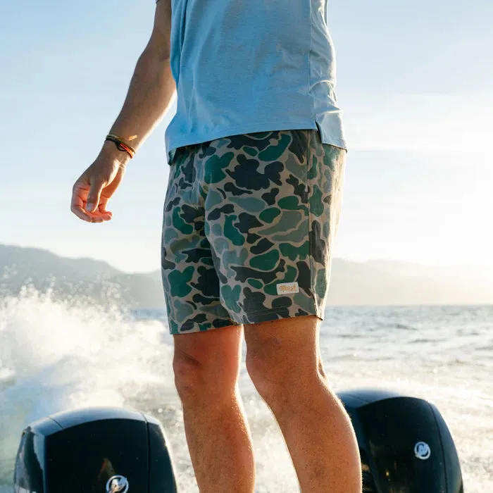 Marsh Fulton Lined Short in Green Mallard Camo