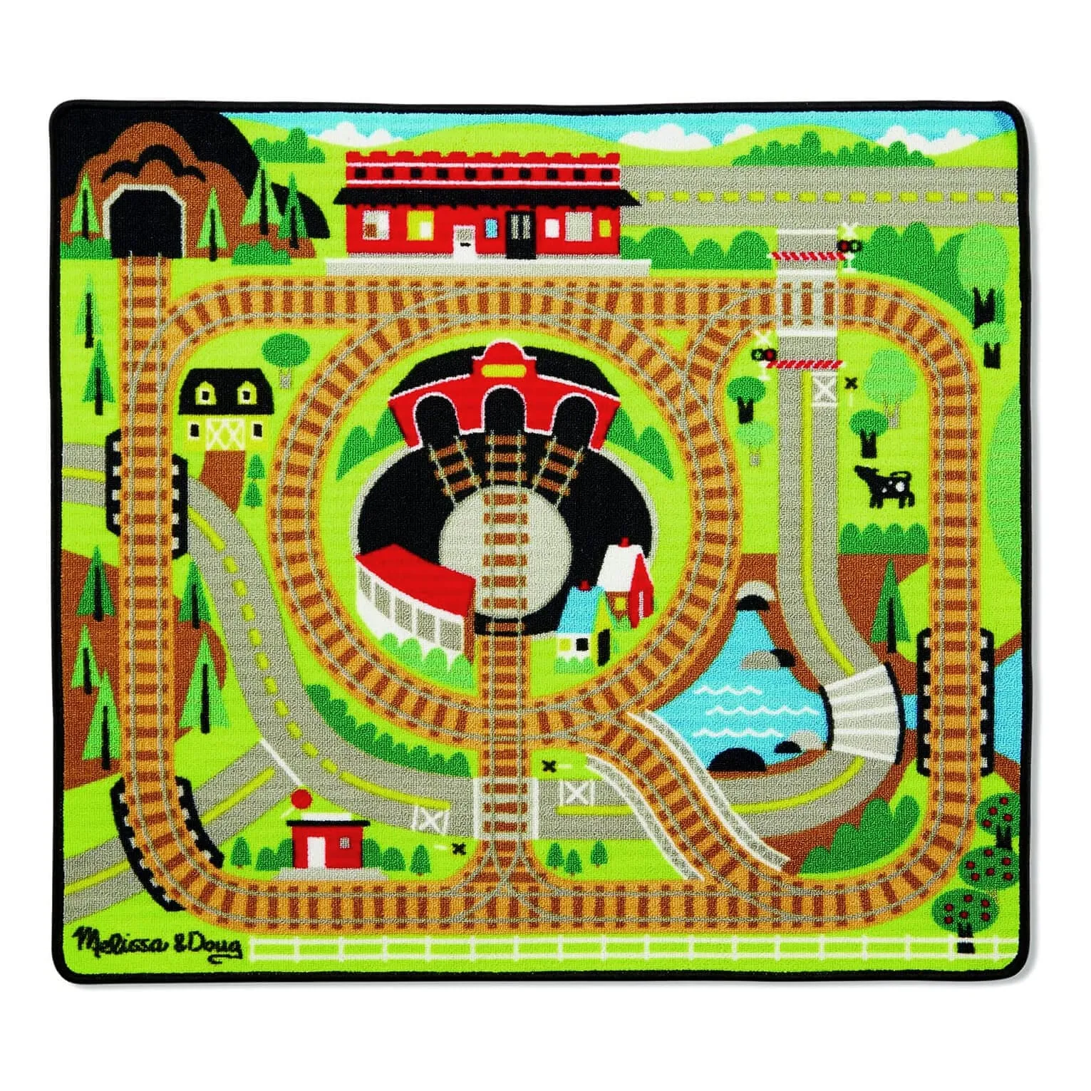 Melissa & Doug Large Activity Rug Play Mat With Accessories 100cm
