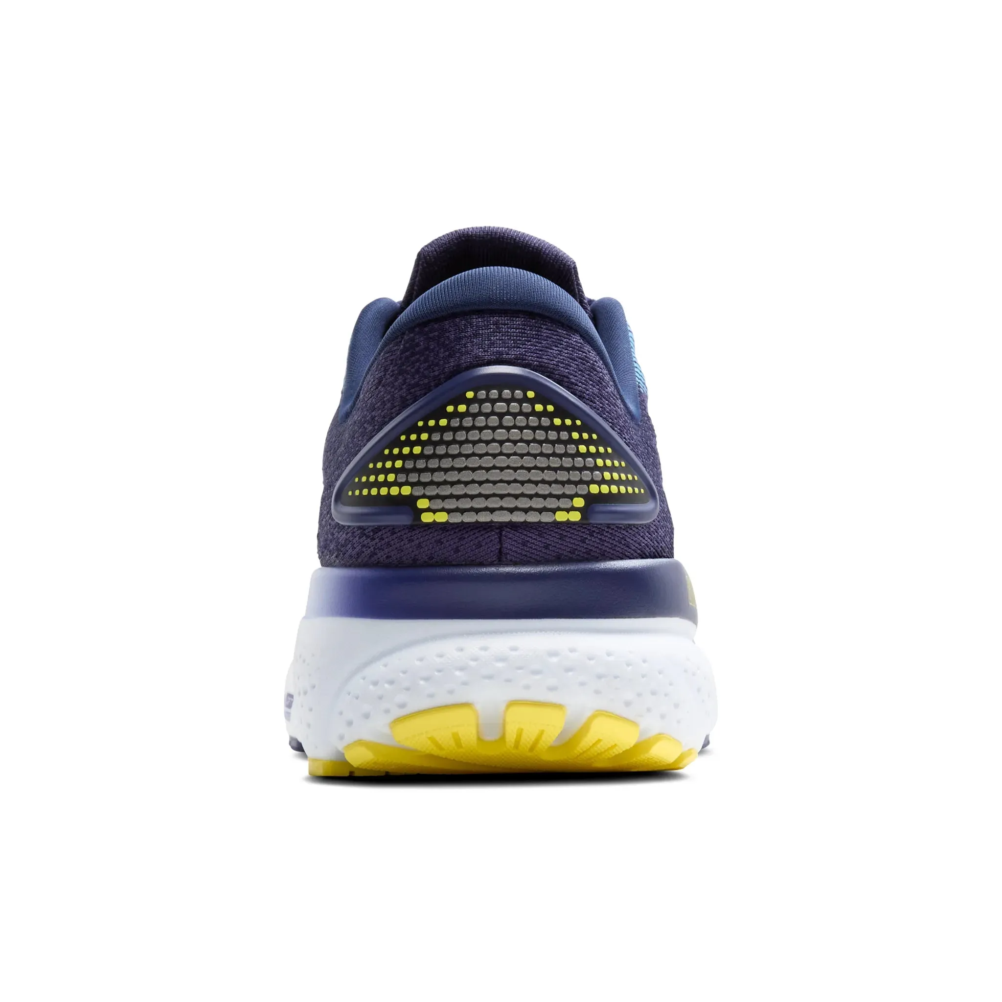 Men's Brooks Ghost 16 Road Running Shoe in Blue/Bonnie Blue/Yellow