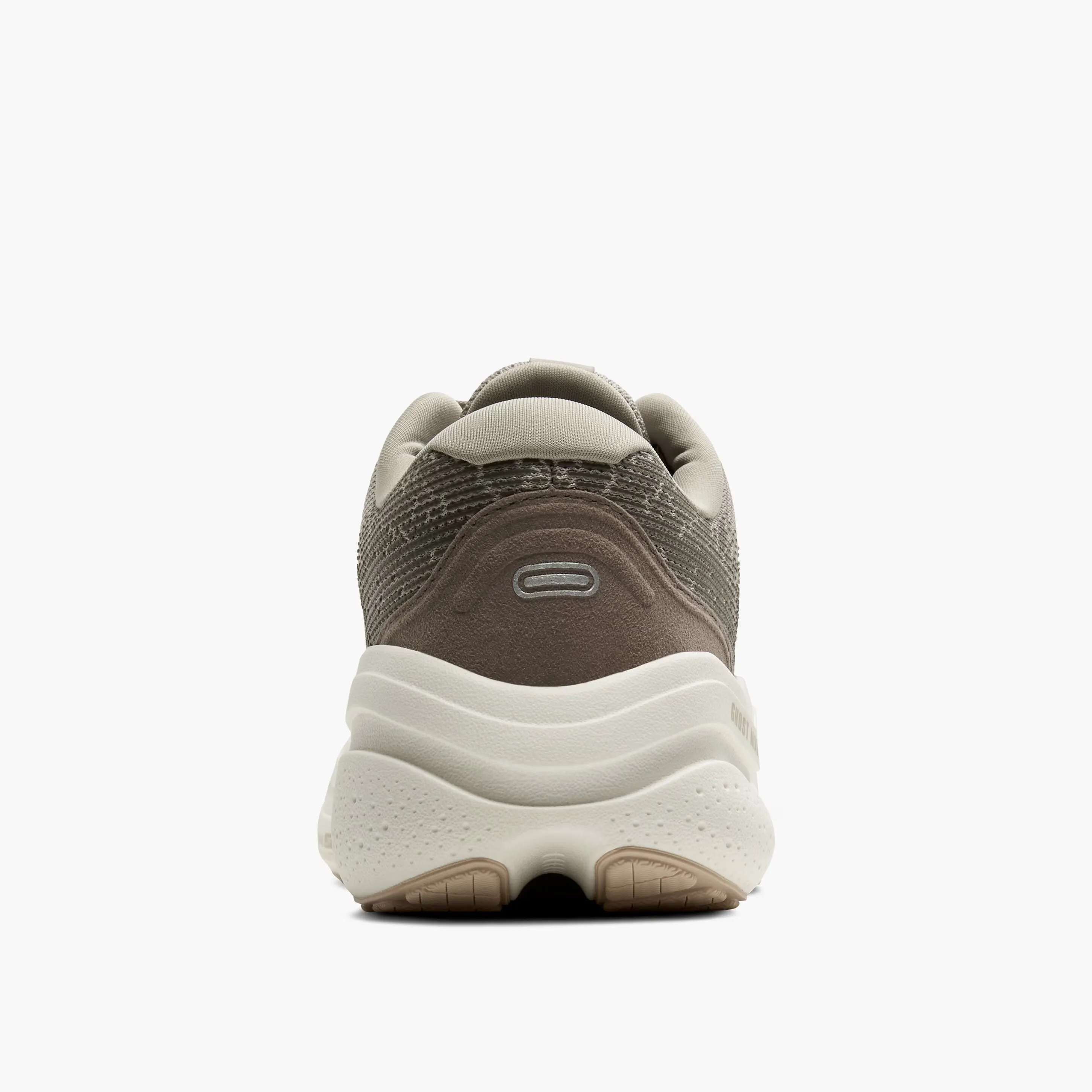Men's Brooks Ghost Max 2 Road Running Shoe in London Fog/Falcon/Coconut