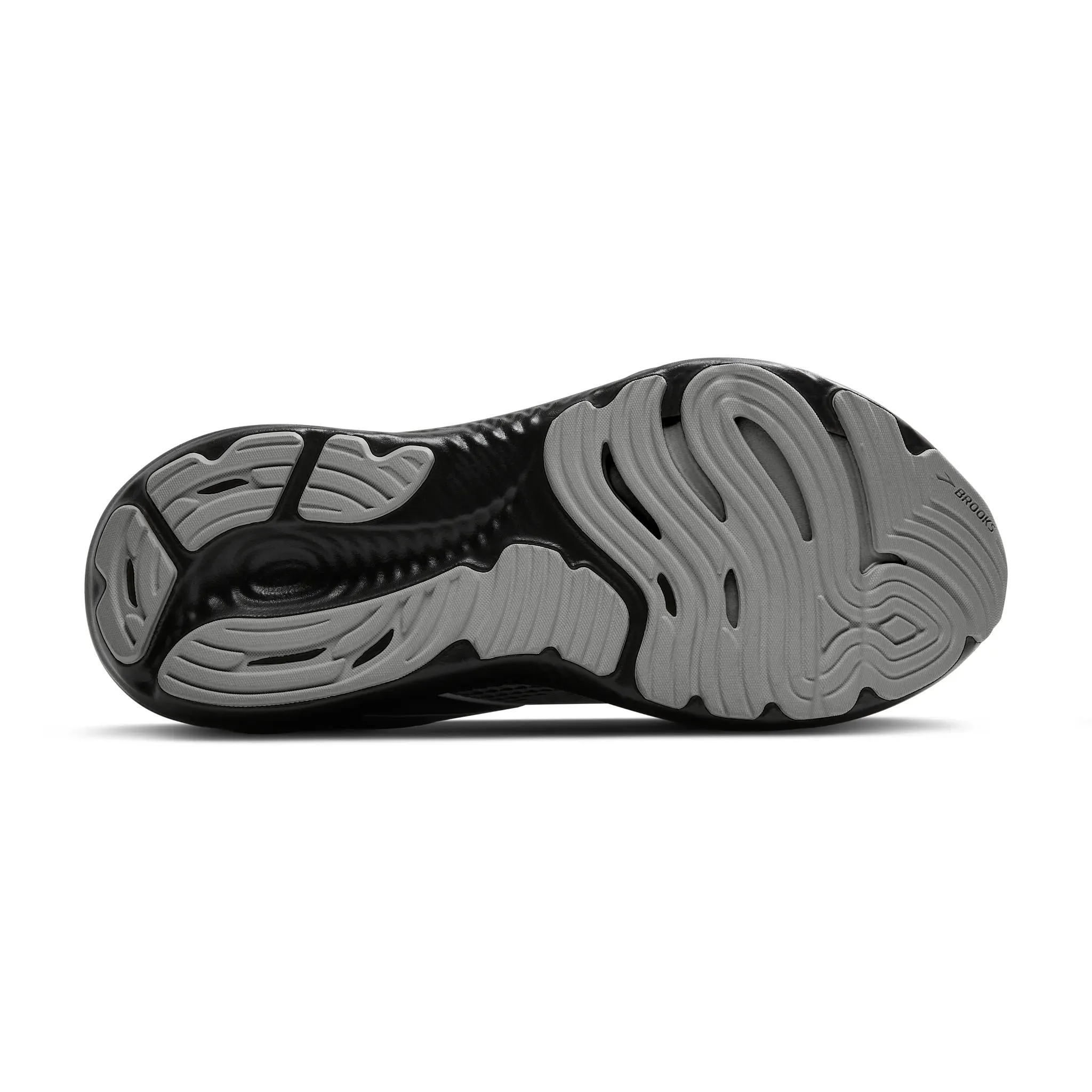 Men's Brooks Glycerin 22 Road Running Shoe in Primer Gray/Ebony/Bluewash