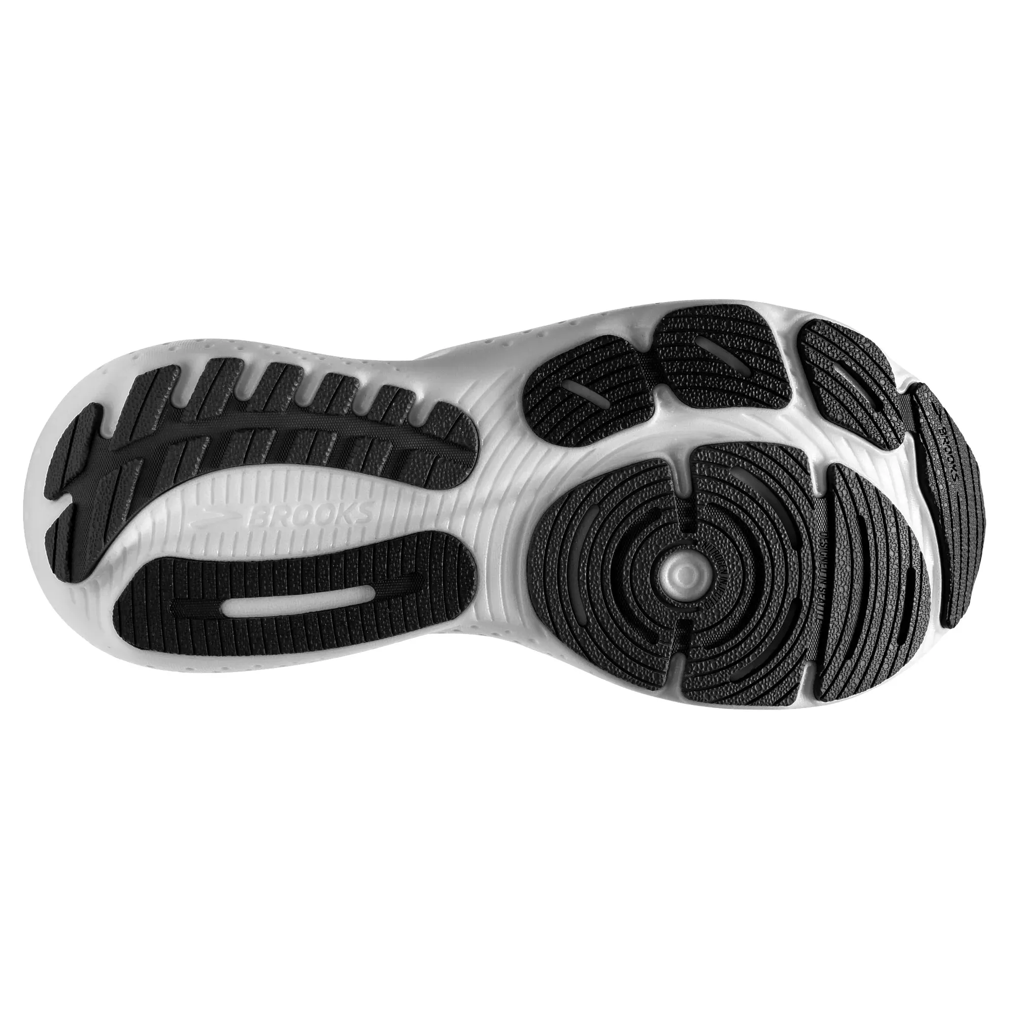 Men's Brooks Running Glycerin 21 Road Running Shoe in Black/Grey/White