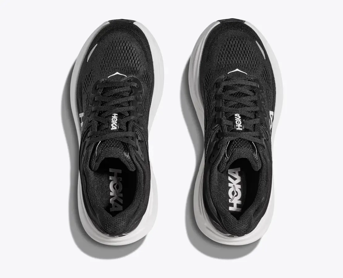 Men's HOKA Bondi 9 Running Shoe in Black | White