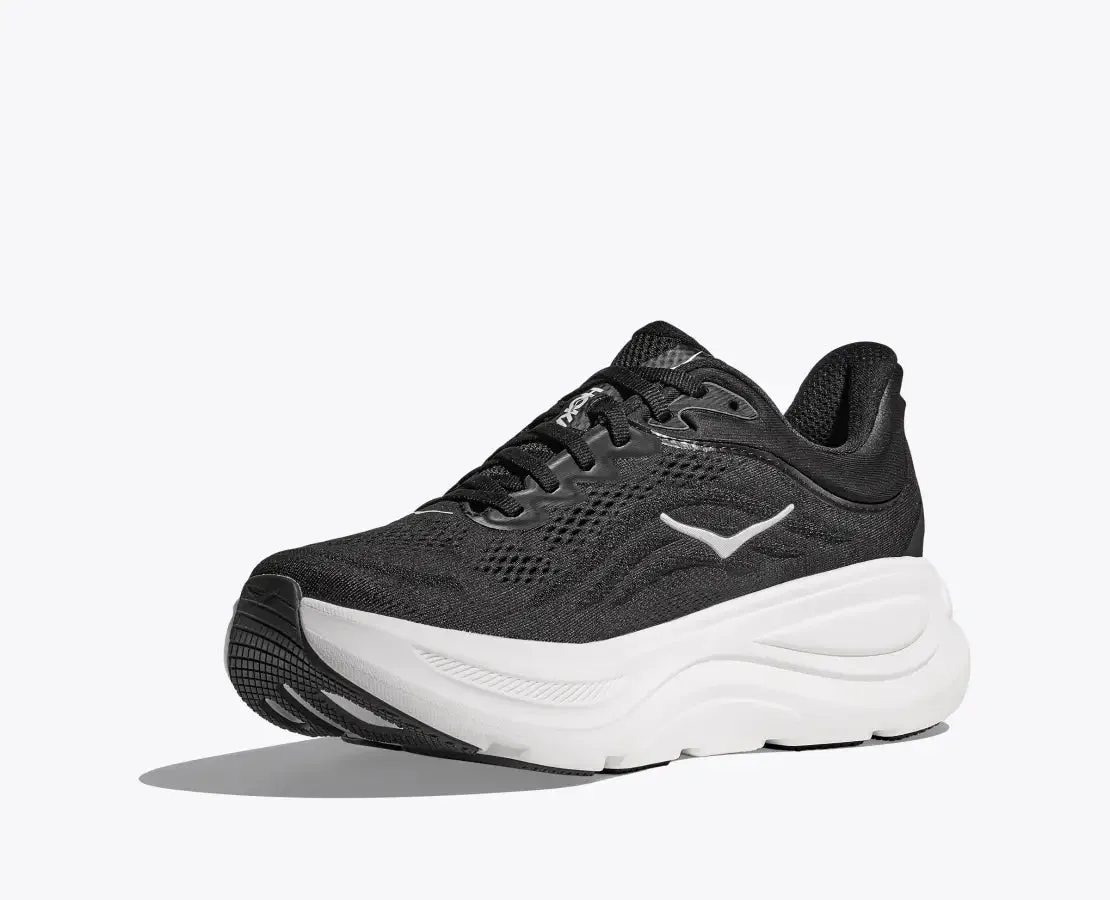 Men's HOKA Bondi 9 Running Shoe in Black | White
