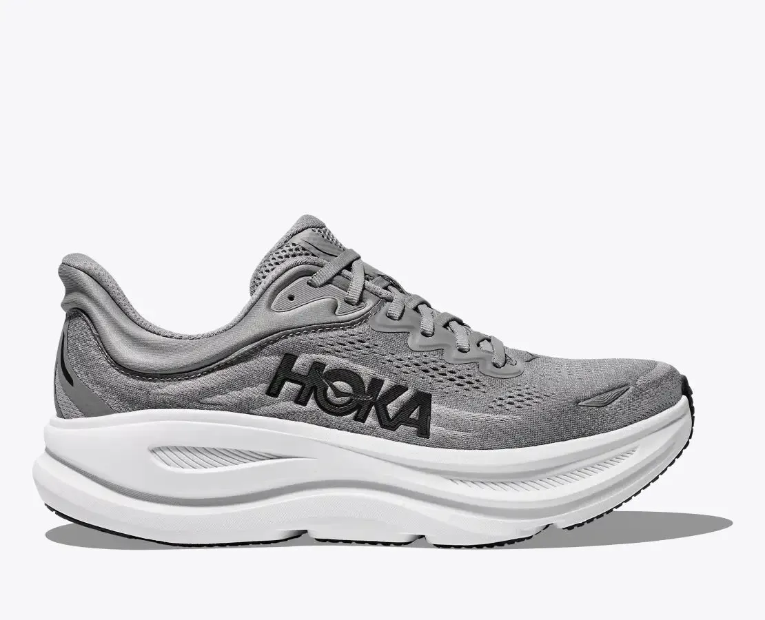 Men's HOKA Bondi 9 Running Shoe in Galactic Grey | Stellar Grey
