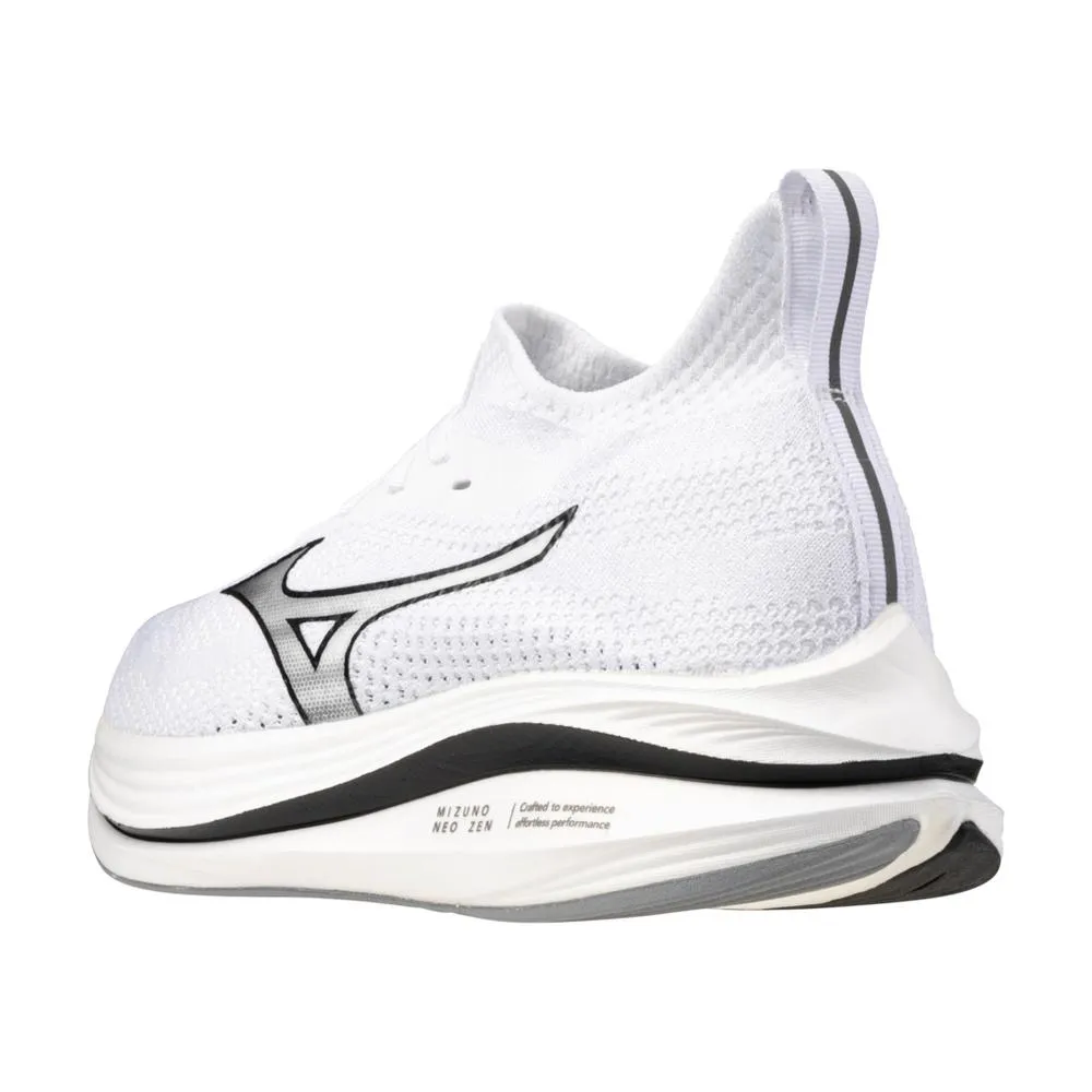 Men's Mizuno Neo Zen Running Shoe in White Black