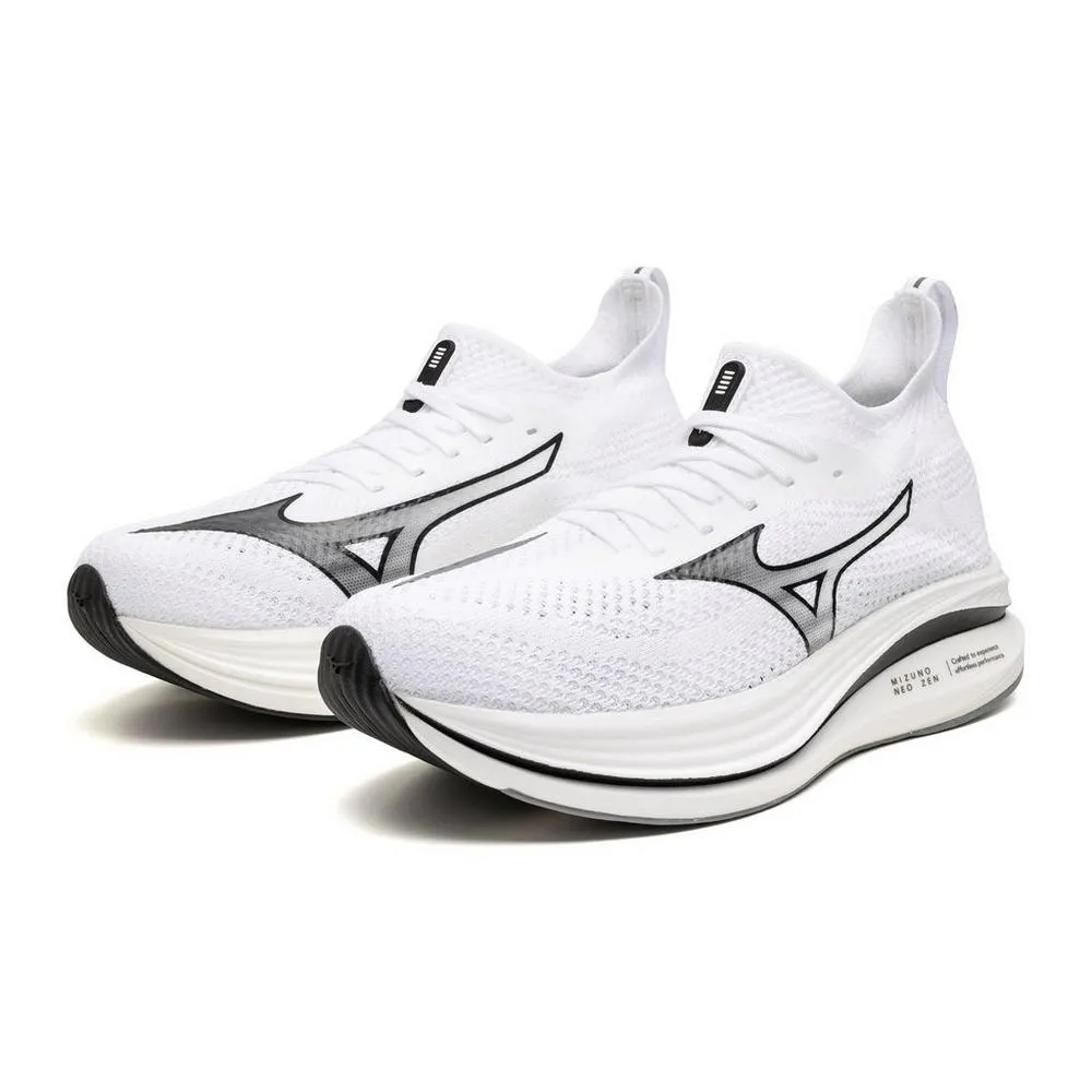 Men's Mizuno Neo Zen Running Shoe in White Black