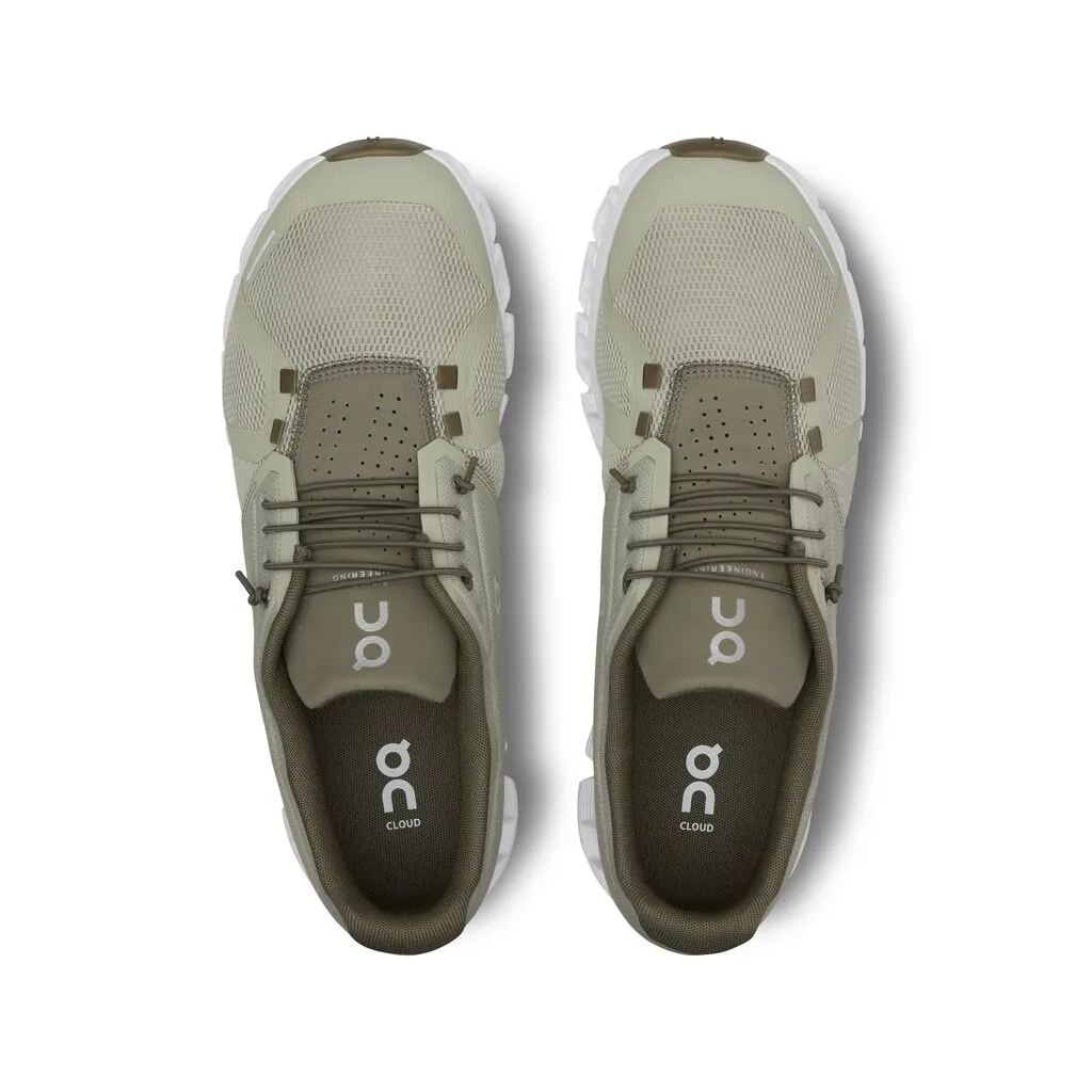 Men's On Cloud 5 Running Shoe in Chalk | Grove
