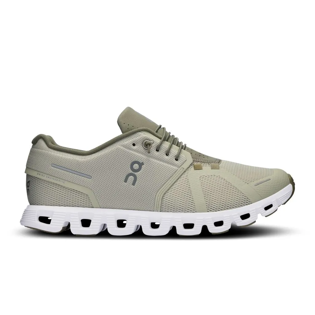 Men's On Cloud 5 Running Shoe in Chalk | Grove