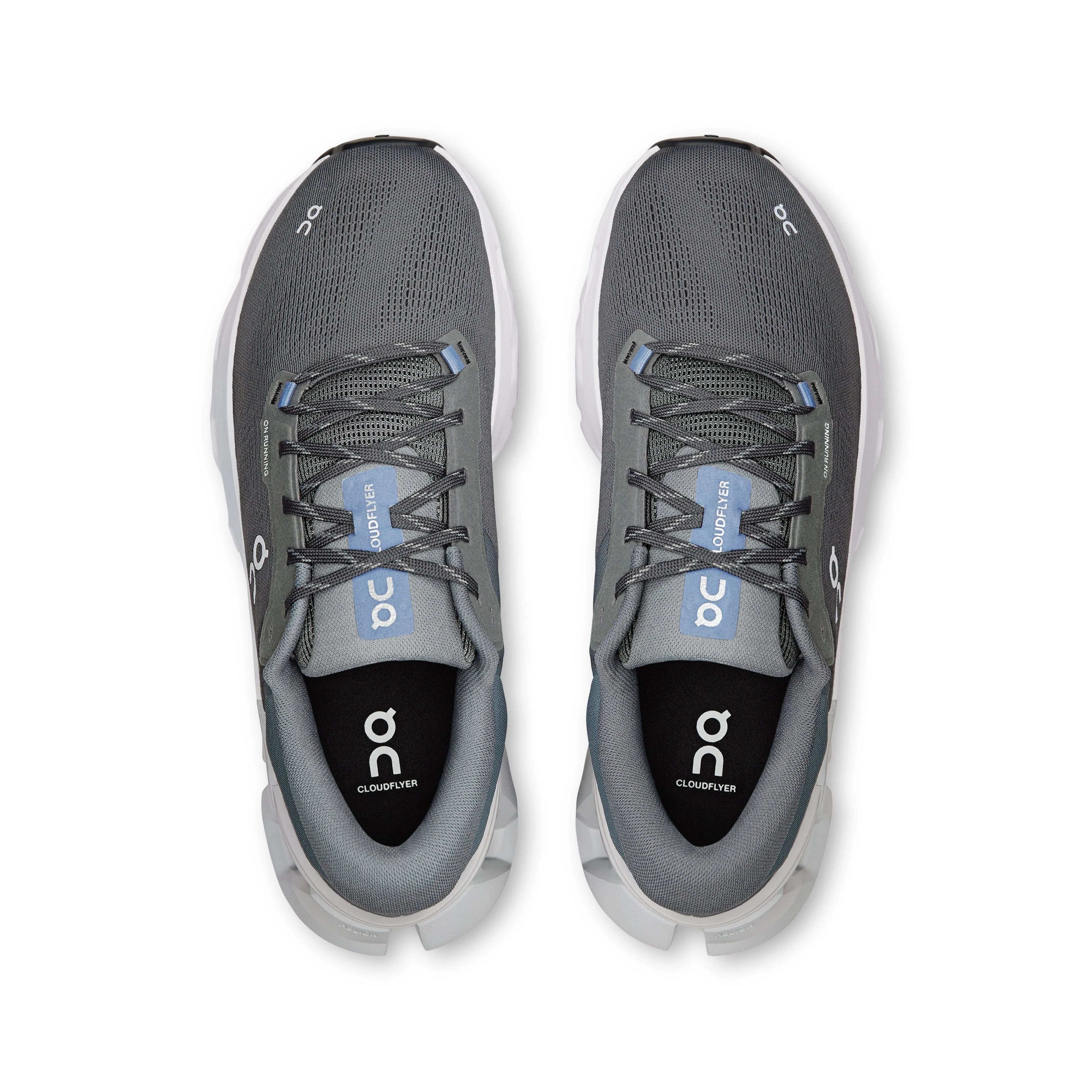 Men's On Cloudflyer 5 Running Shoe in Stone | Glacier