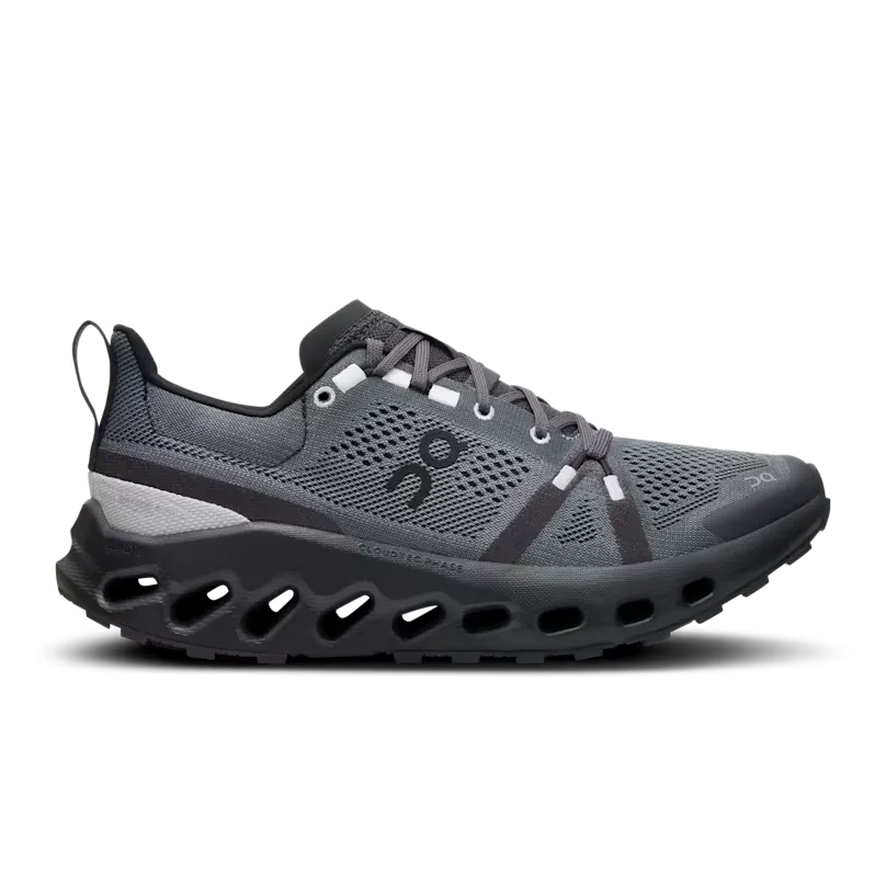 Men's On Cloudsurfer Trail Running Shoe in Eclipse | Black