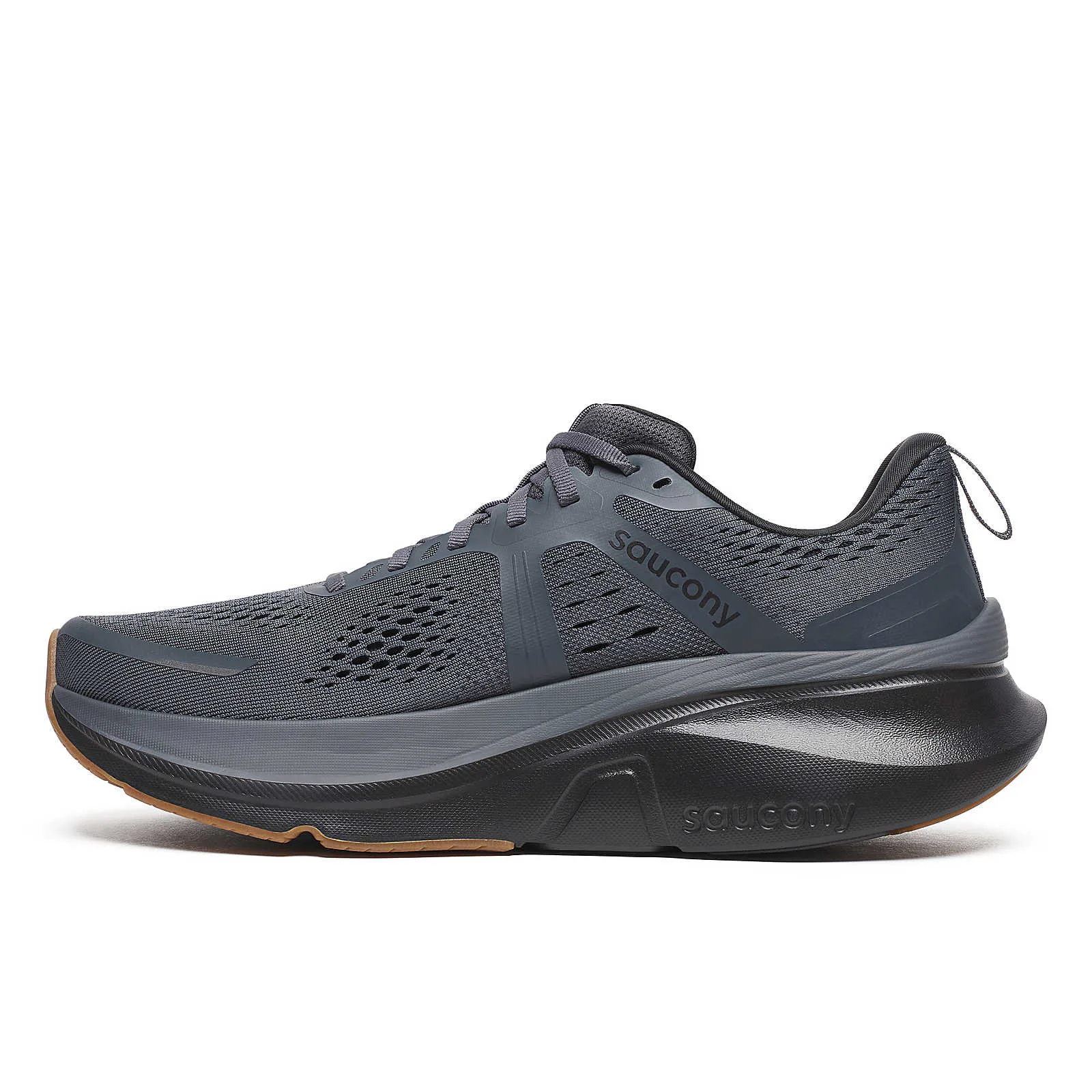 Men's Saucony Guide 18 Running Shoe in Shadow | Gum