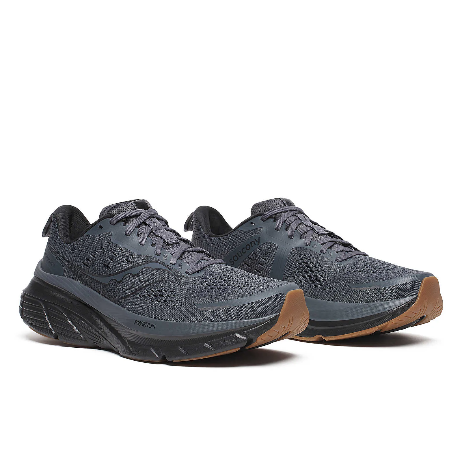 Men's Saucony Guide 18 Running Shoe in Shadow | Gum