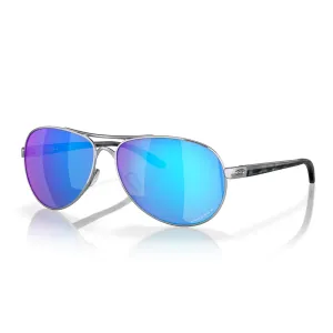 Oakley® Feedback Sunglasses | Prizm Sapphire Polarized Lenses,  Polished Chrome Frame
