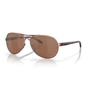 Oakley® Feedback Sunglasses | Prizm Tungsten Polarized Lenses,  Rose Gold Frame