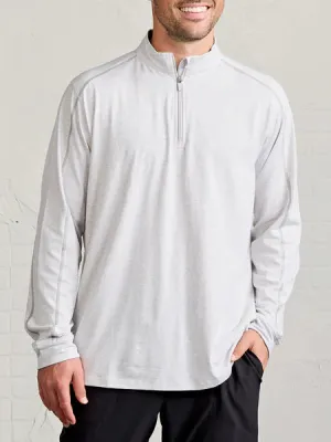 Tasc Carrollton Quater Zip in Marble Heather