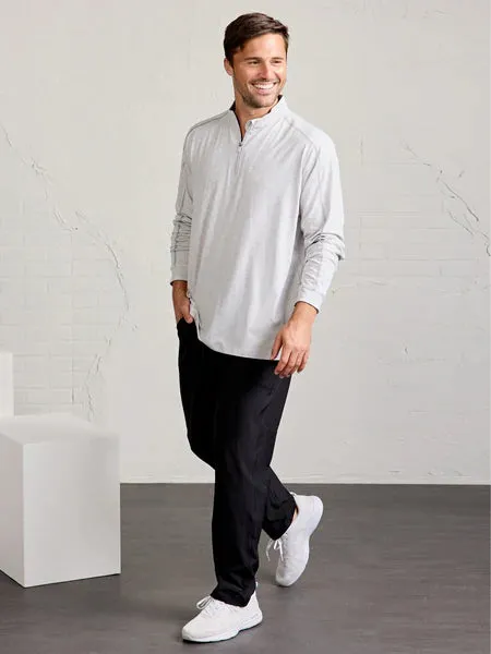 Tasc Carrollton Quater Zip in Marble Heather