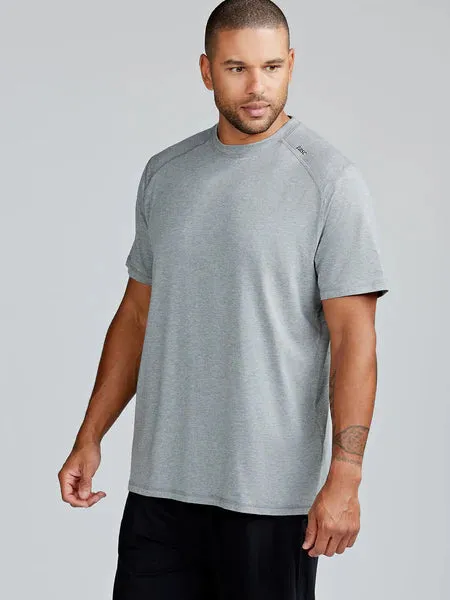 Tasc Performance Men's Carrollton Fitness T-Shirt in Heather Gray