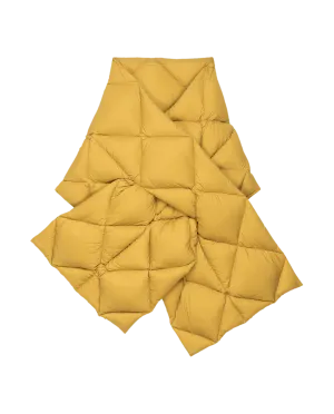 The Down Quilted Puffer Scarf. -- Goldenrod