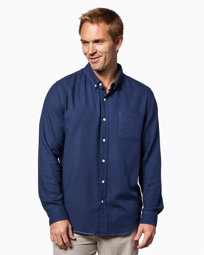 Toes on the Nose Breezeway Long Sleeve Shirt in Navy