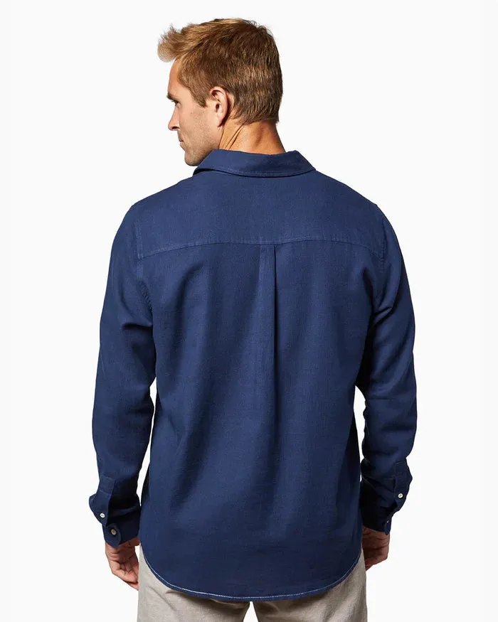 Toes on the Nose Breezeway Long Sleeve Shirt in Navy