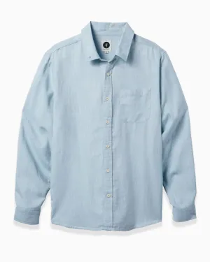 Toes on the Nose Breezeway Long Sleeve Shirt in Sea