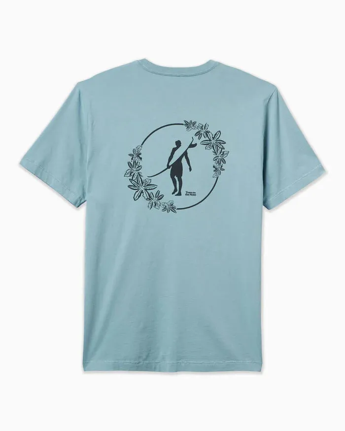 Toes on the Nose Luau Short Sleeve Tee in Sea