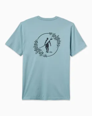 Toes on the Nose Luau Short Sleeve Tee in Sea