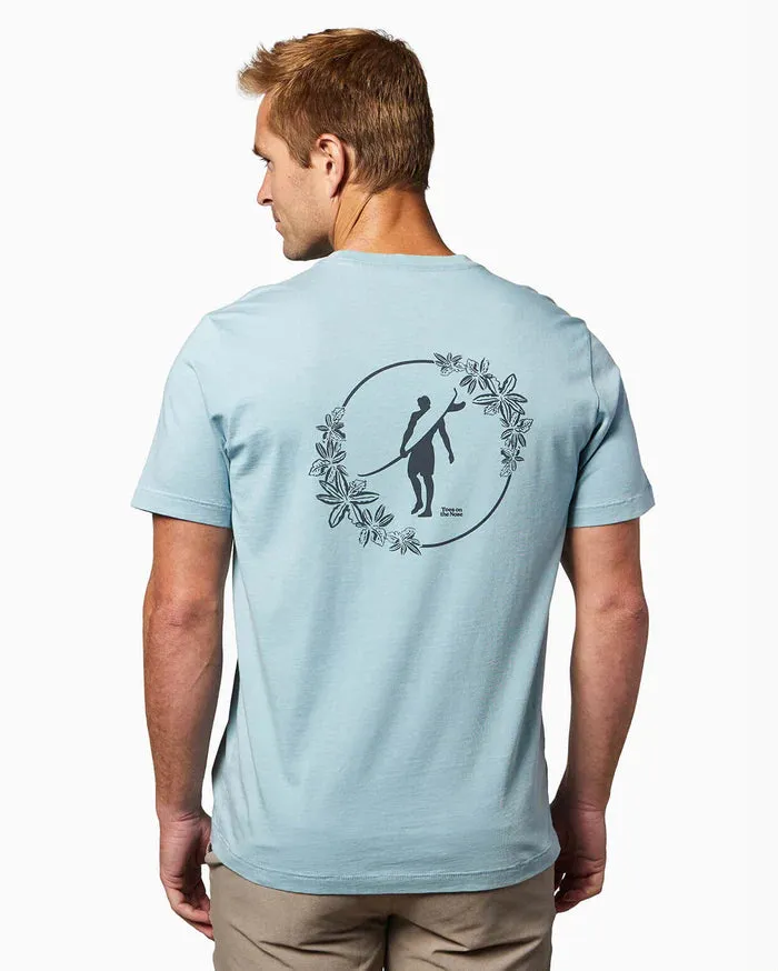 Toes on the Nose Luau Short Sleeve Tee in Sea
