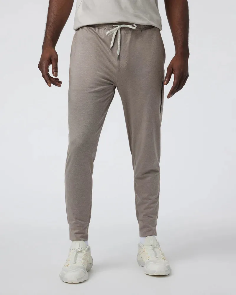 vuori Men's 28" Sunday Performance Jogger in Mocha Heather